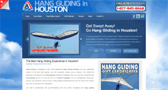 Desktop Screenshot of hangglidinginhouston.com