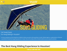 Tablet Screenshot of hangglidinginhouston.com